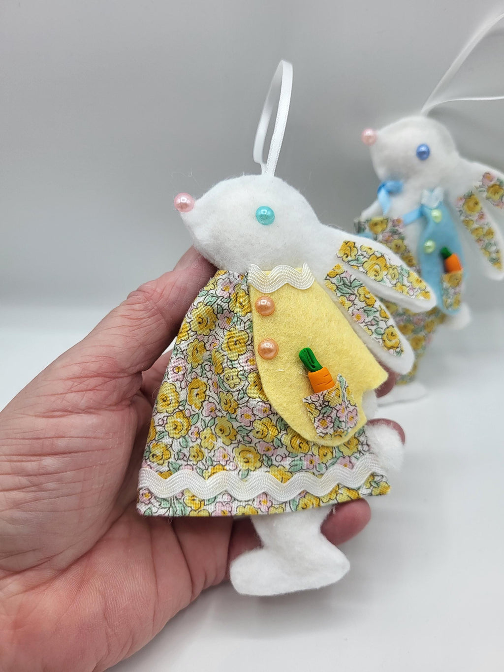 Easter Bunny Liberty Fabric Decoration - Nursery Decor