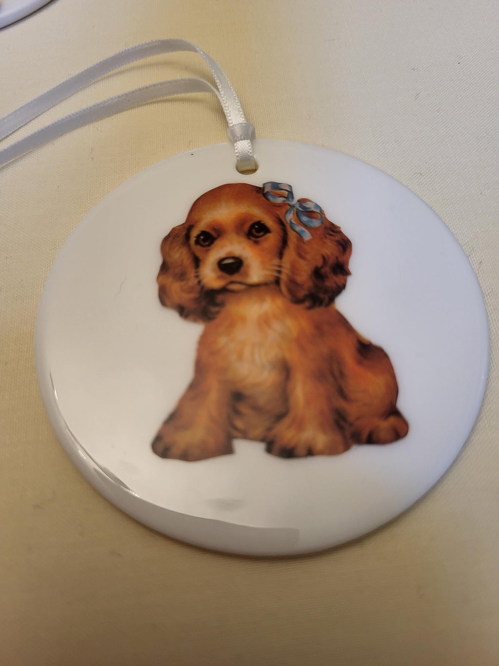 Personalized Ceramic Nursery Tag: Retro Kitsch Wall Hanging