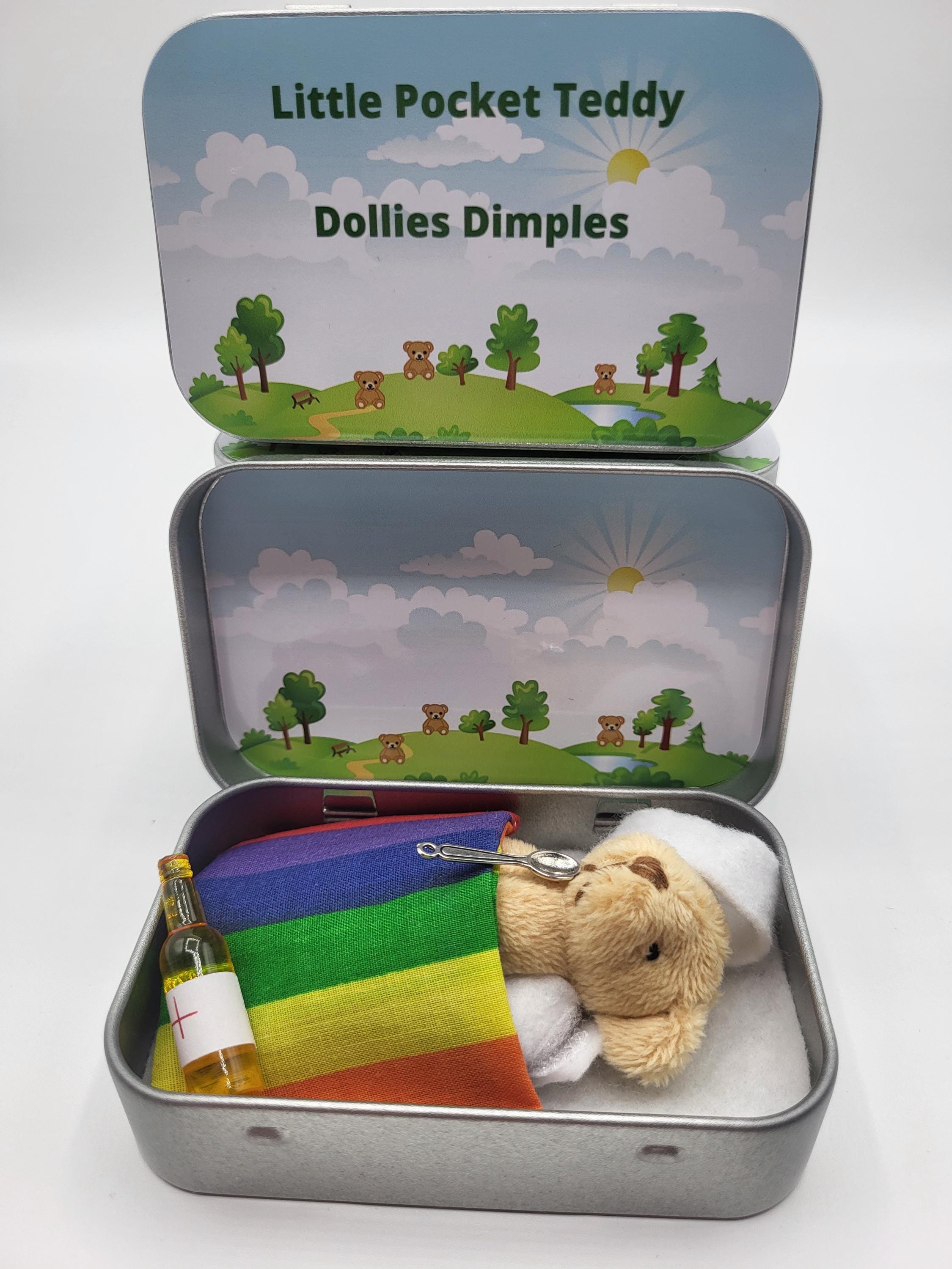 Get Well Soon Teddy in a Tin: Pocket Plush with Bandages