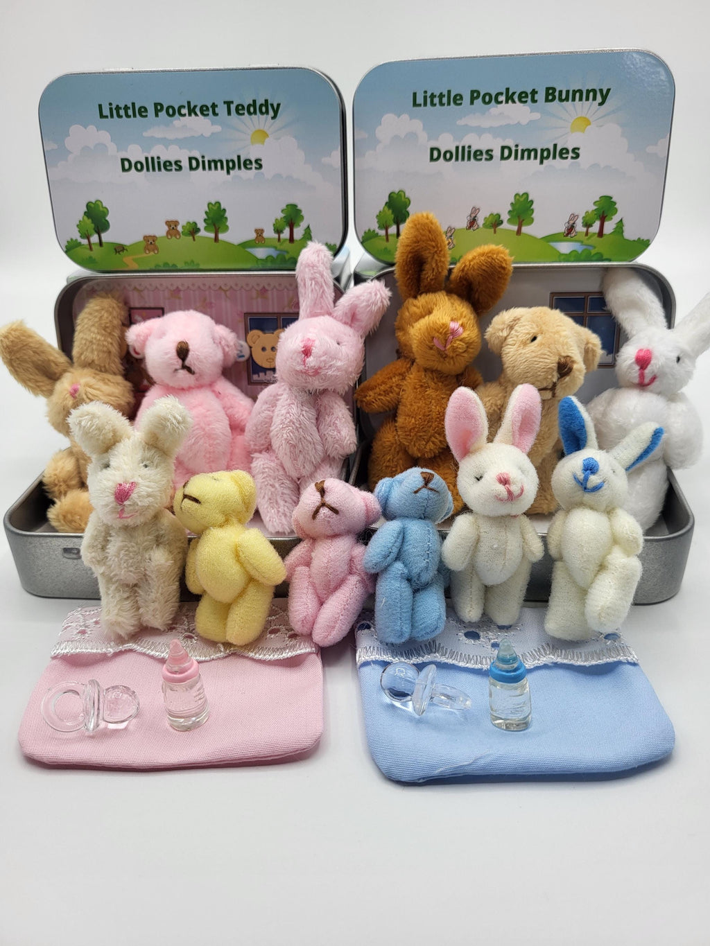 Pocket Teddy Bear in Tin: role play gift