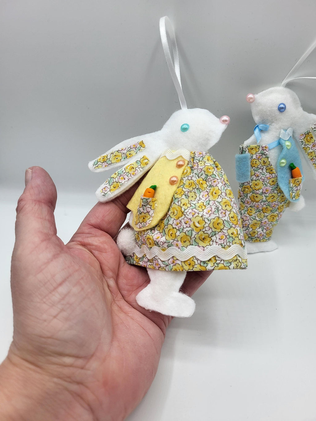 Easter Bunny Liberty Fabric Decoration - Nursery Decor