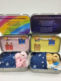 Bedtime Buddies: Tiny Teddy & Bunny in Tin with Poem