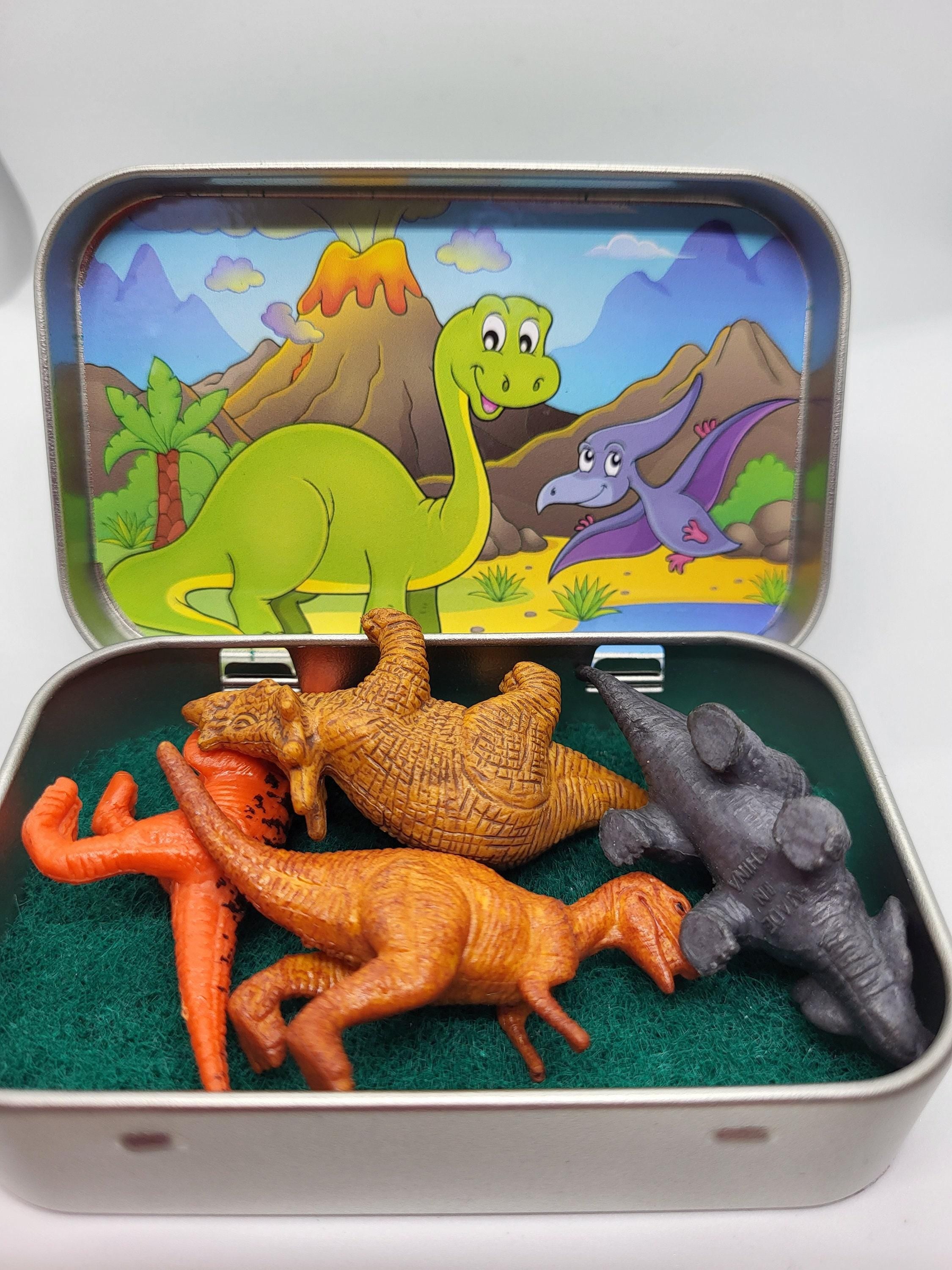 Personalized Miniature Teddy & Bunny Tin Playset, Party Favors, Bulk 10