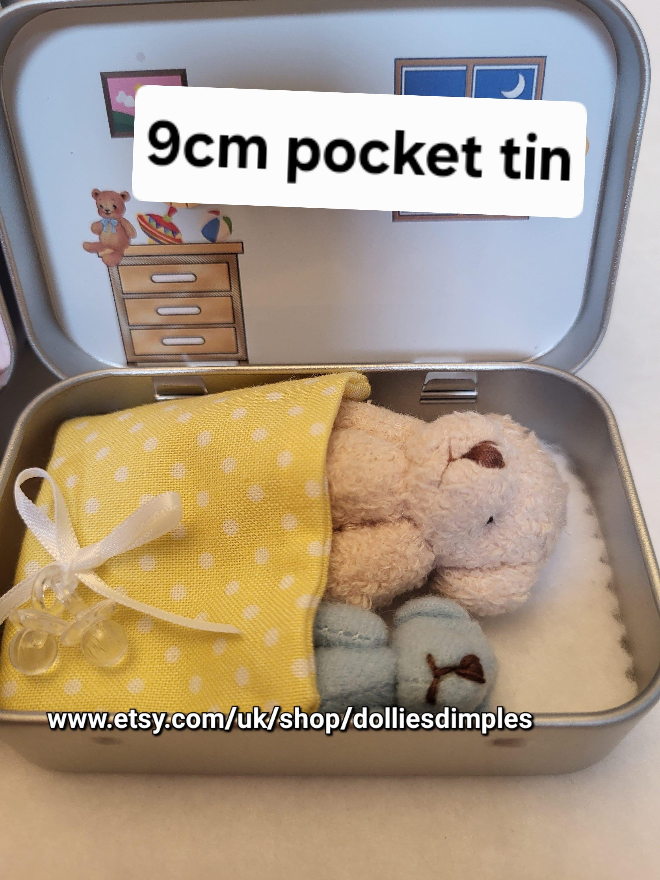 Teddy Bear Dummy Fairy Pocket Tin: Anxiety Support Gift