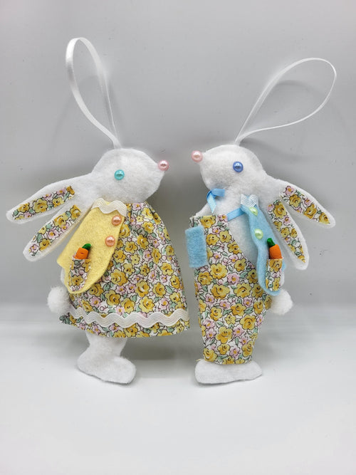 Easter Bunny Liberty Fabric Decoration - Nursery Decor