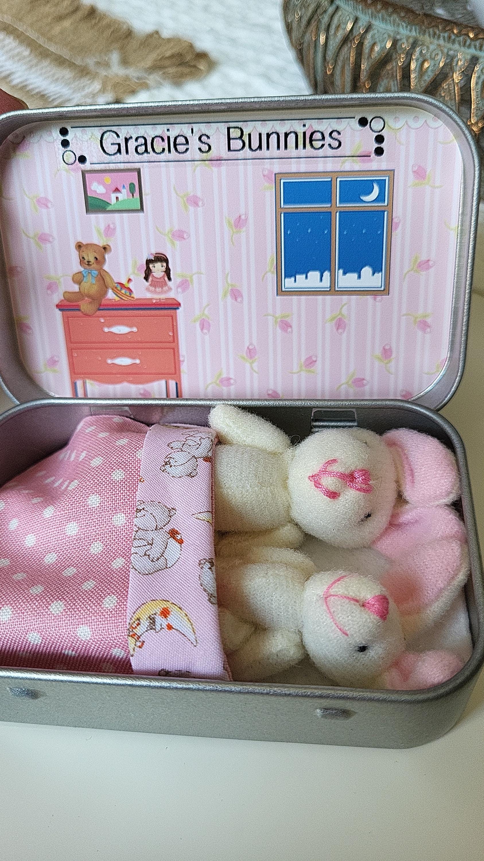 Pocket Baby Doll Bedtime Set in Tin: Portable Travel Toy