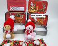 Christmas Teddy Bear in Pocket Tin: Christmas Stocking Filler