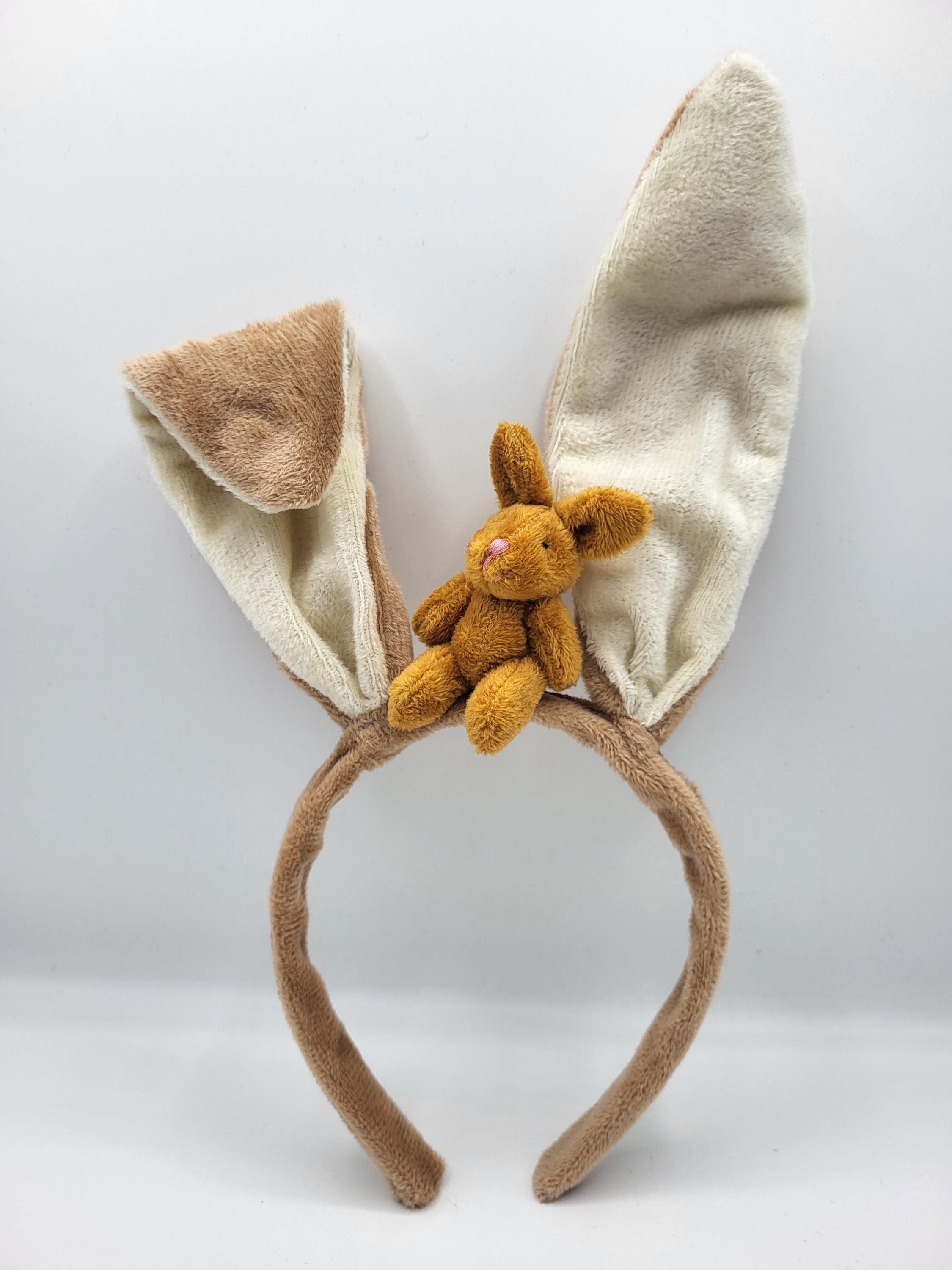 Easter Bunny Hairband - Soft Fur with Poseable Ears