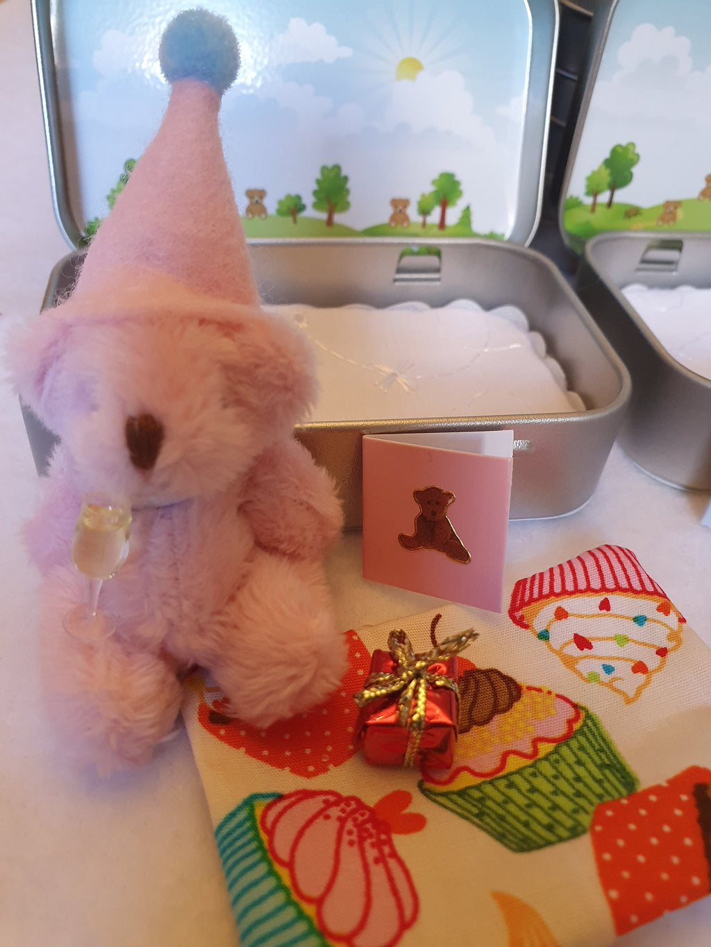 Boozy Birthday Teddy Bear Pocket Tin - Novelty Gift