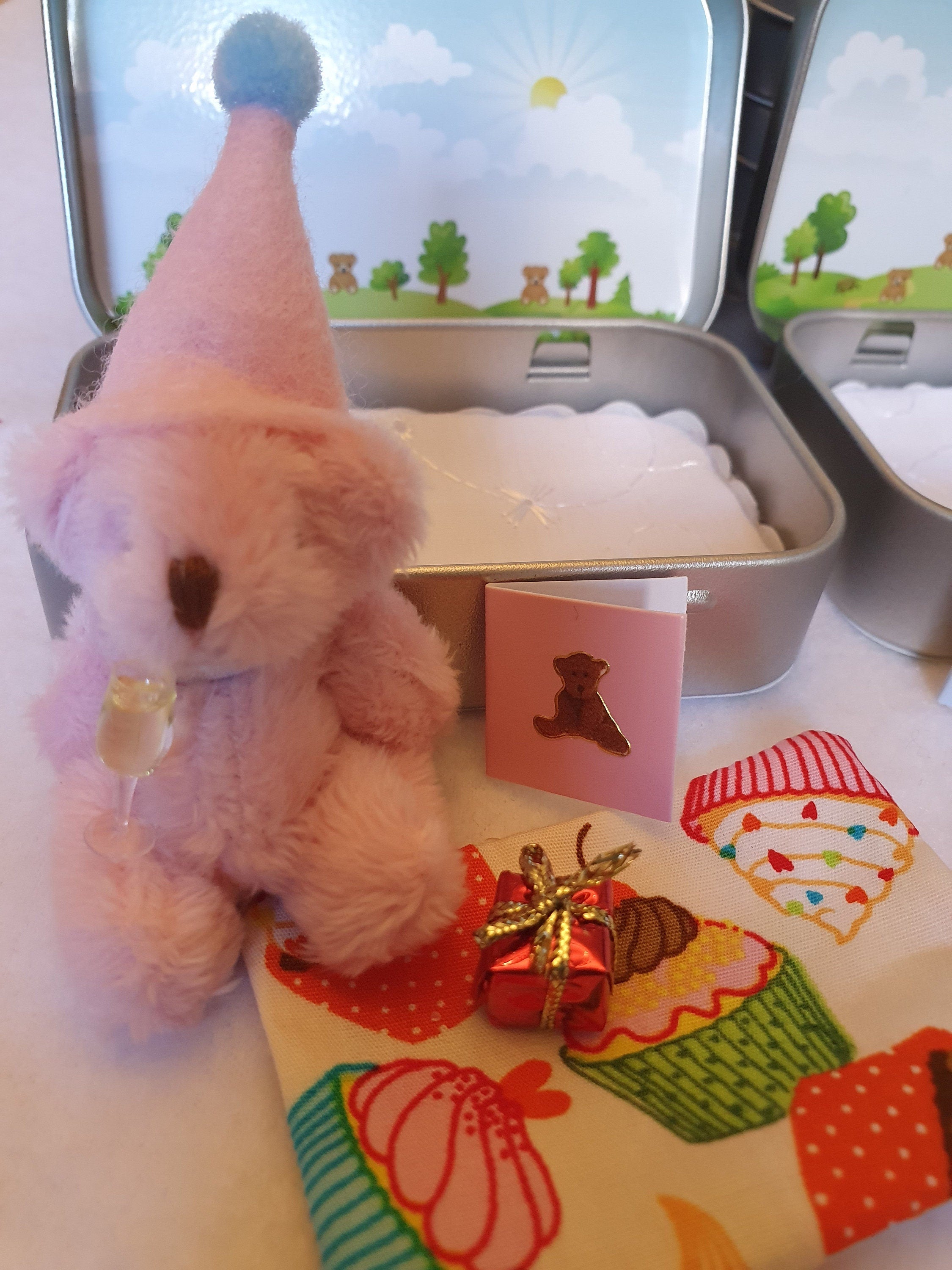 Boozy Birthday Teddy Bear Pocket Tin - Novelty Gift