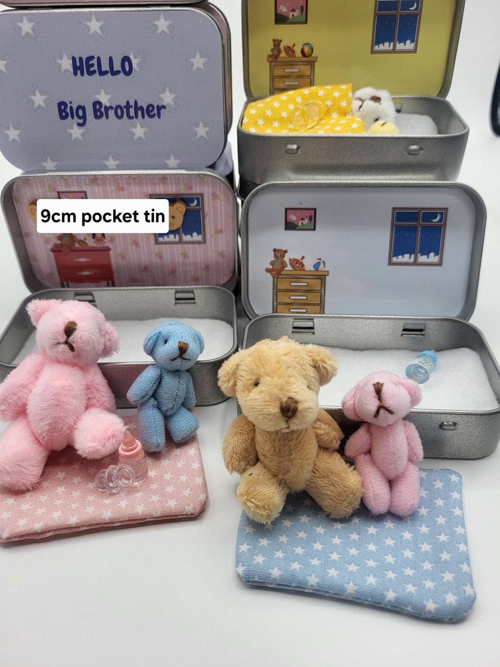Hello Big Brother or Sister sibling Gift. Teddy Bear Sibling Reveal personalised present from baby