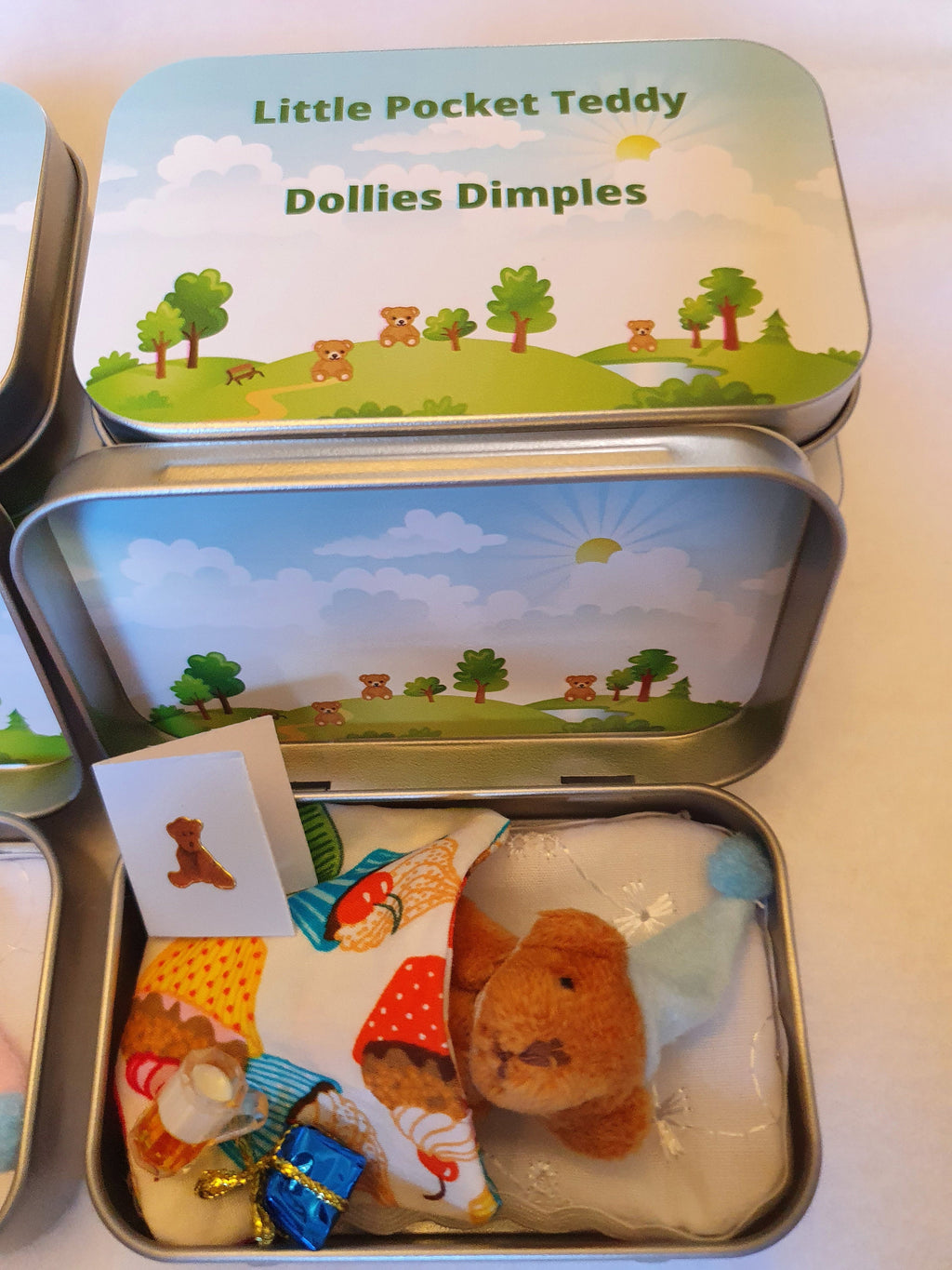 Boozy Birthday Teddy Bear Pocket Tin - Novelty Gift