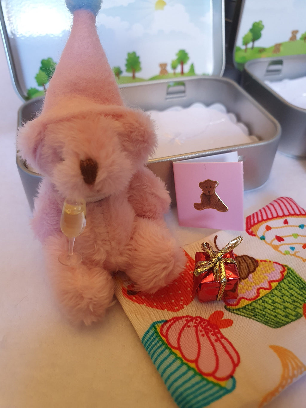 Boozy Birthday Teddy Bear Pocket Tin - Novelty Gift