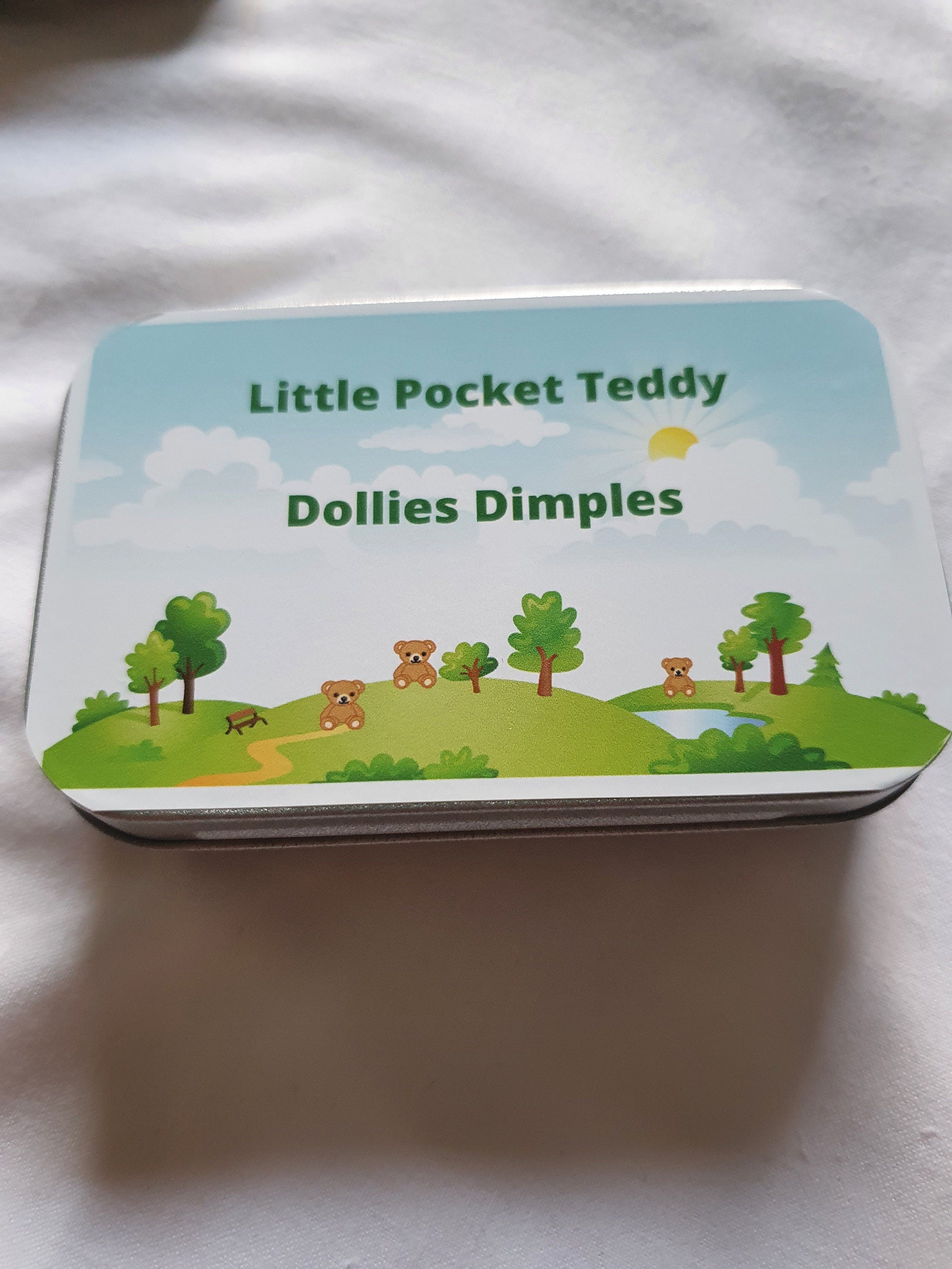 Teddy Bear Picnic in a Tin: Miniature Plush Keepsake - Role Play Gift