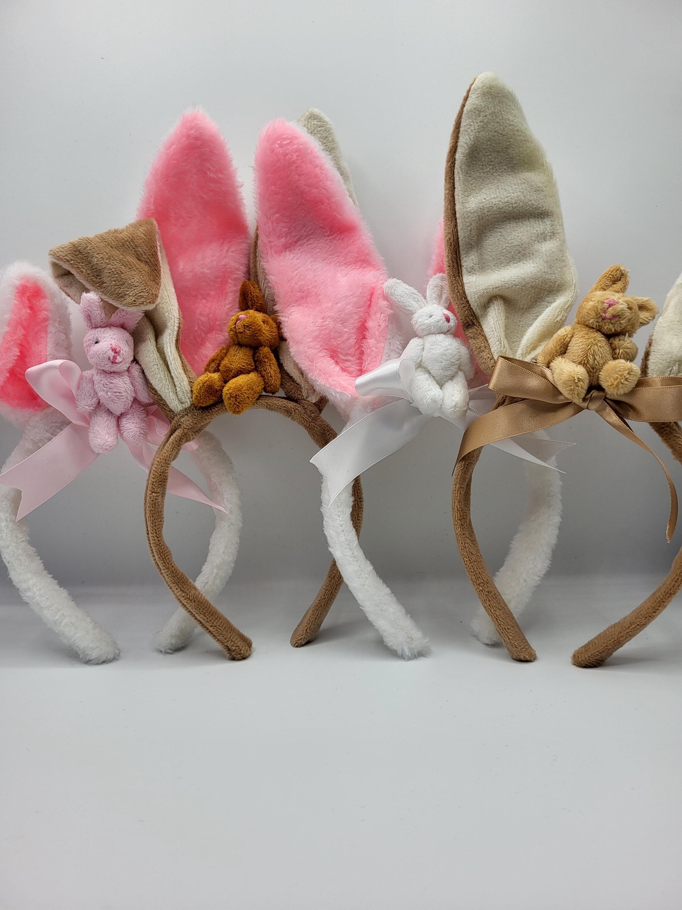 Easter Bunny Hairband - Soft Fur with Poseable Ears