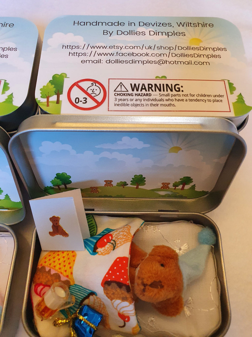 Boozy Birthday Teddy Bear Pocket Tin - Novelty Gift