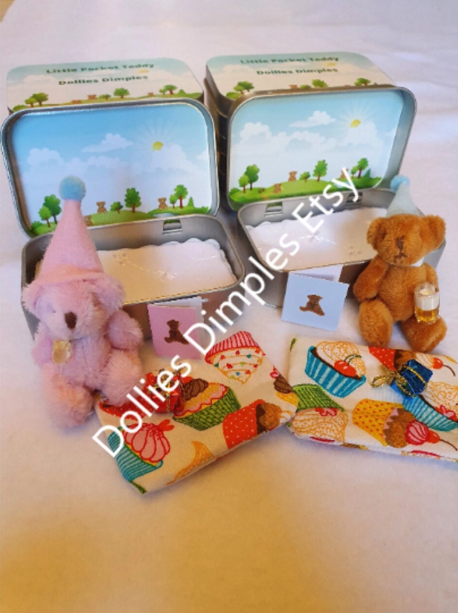 Boozy Birthday Teddy Bear Pocket Tin - Novelty Gift