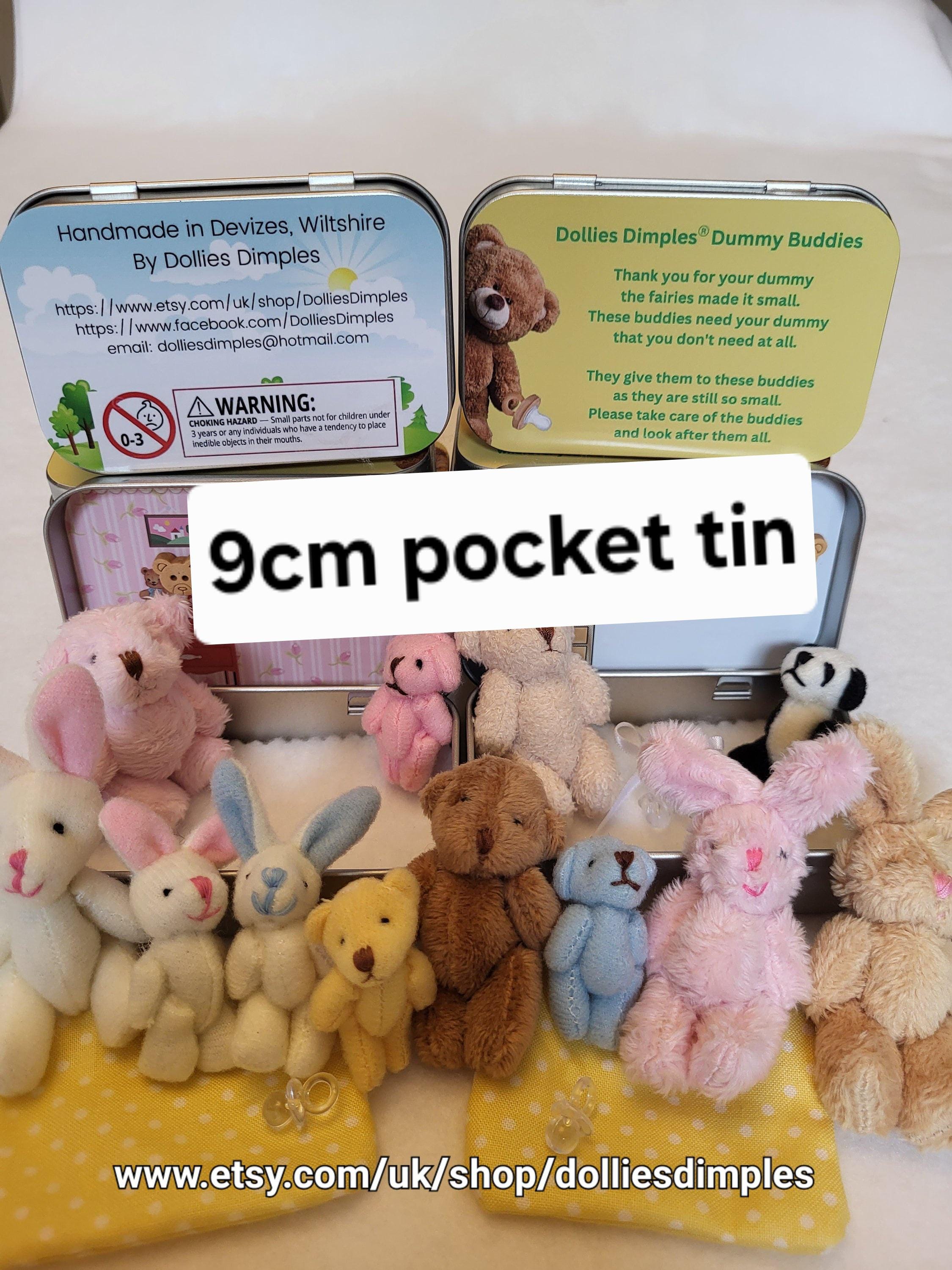 Teddy Bear Dummy Fairy Pocket Tin: Anxiety Support Gift