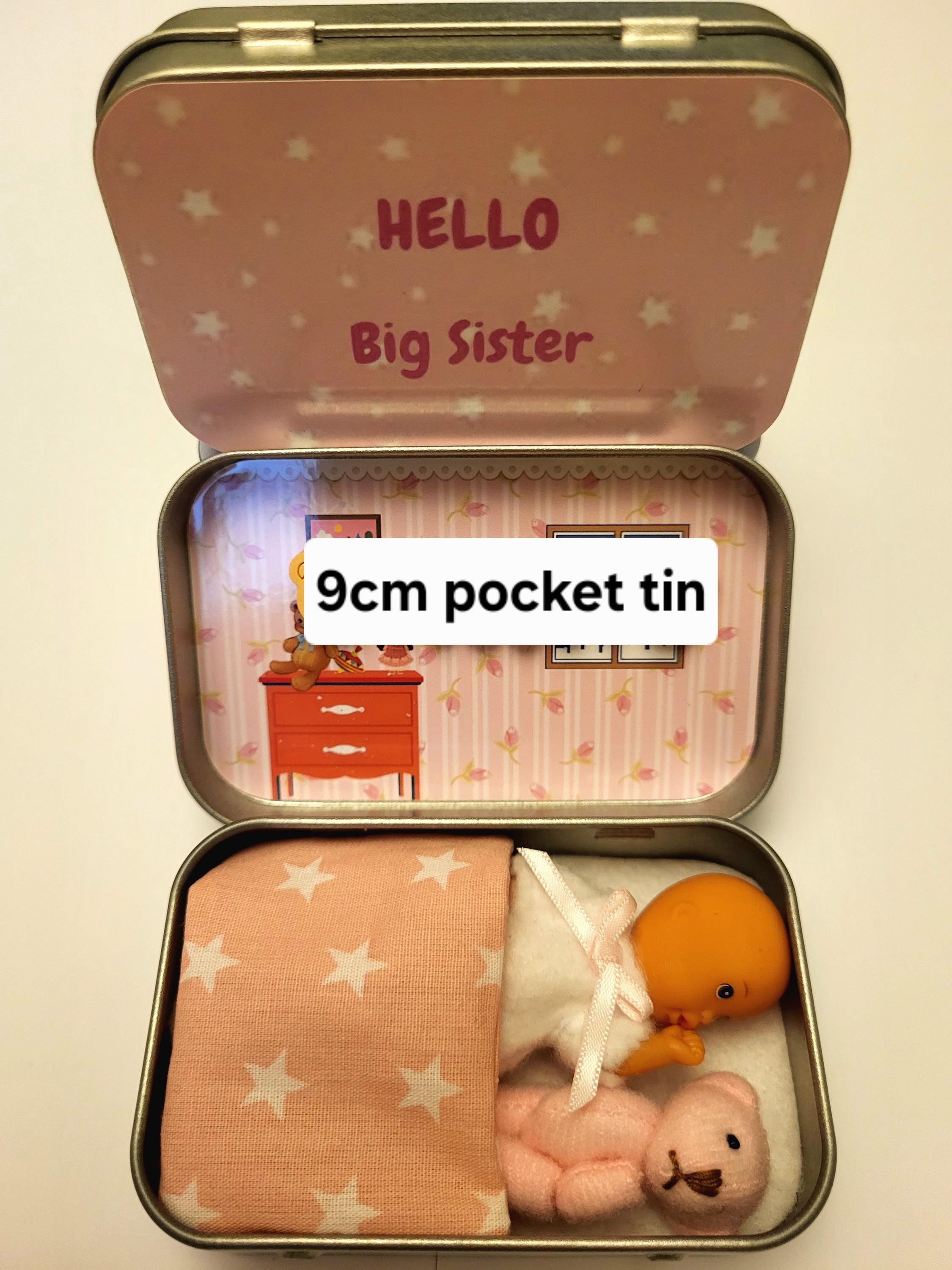 Hello Big Brother or Sister sibling Gift. Teddy Bear Sibling Reveal personalised present from baby